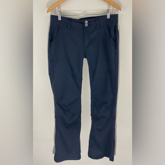Prana Pants - PRANA Halle Straight Leg Roll Up Pant Hiking Outdoors black Size 8
